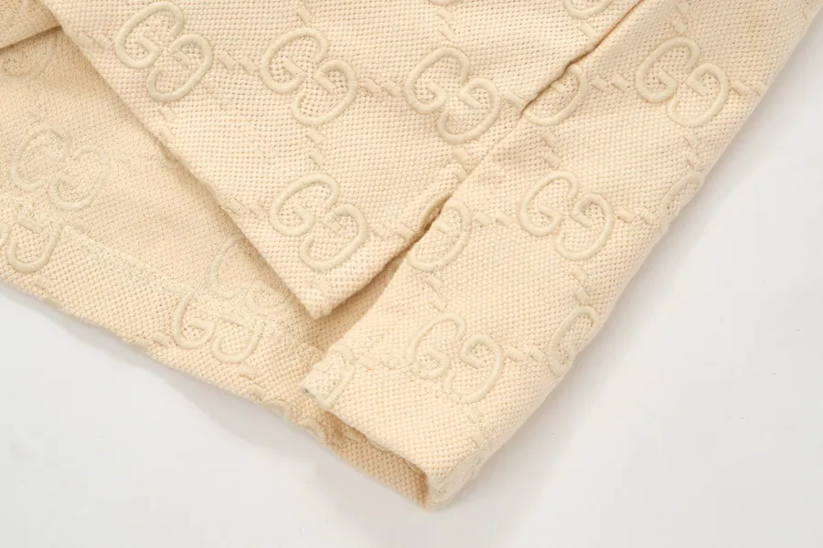 Exclusive High End Embroidery Double G Logo Short Sleeve