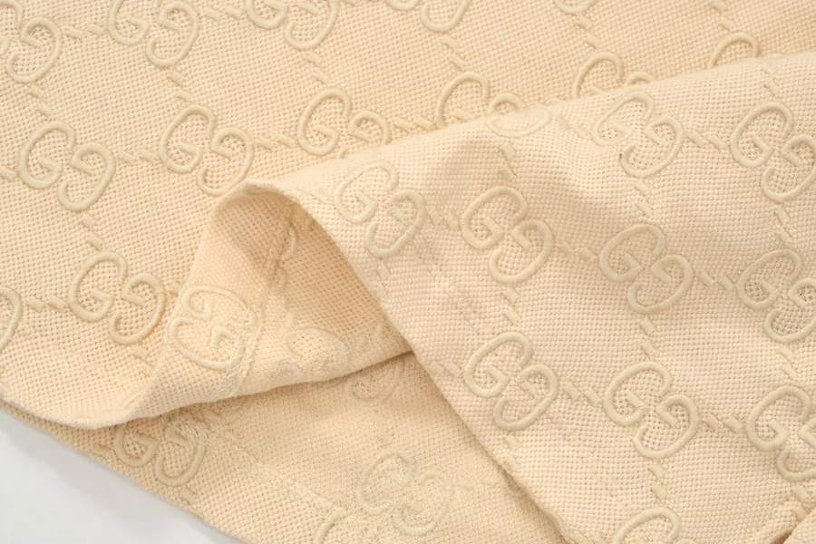 Exclusive High End Embroidery Double G Logo Short Sleeve