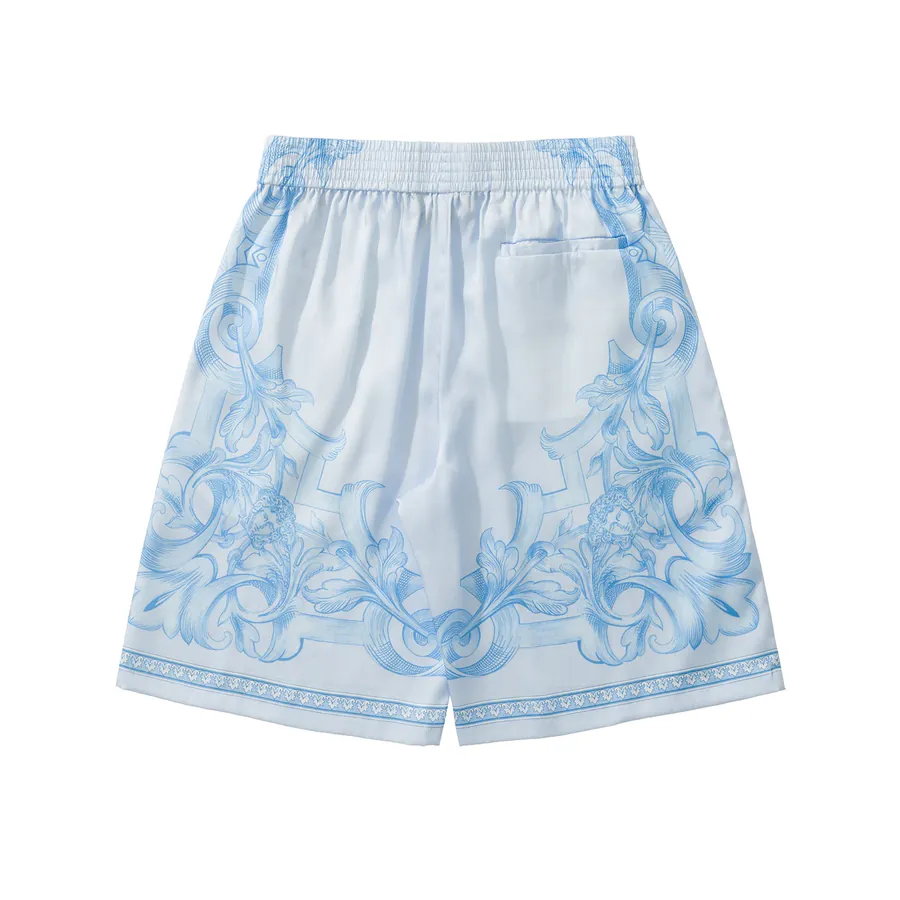 VS Barocco Sea Silk Shorts Knee Length, Side Pockets, Back Pocket