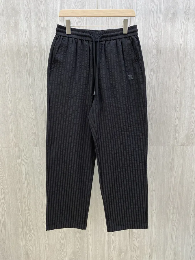 CE Cool Feeling Cotton Fabric Vertical Stripe Long Pants