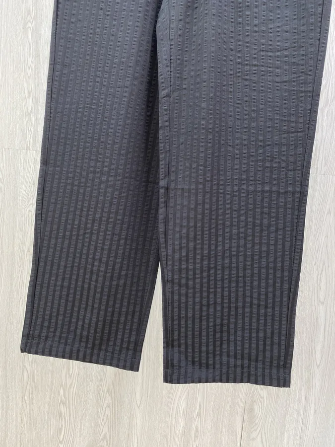 CE Cool Feeling Cotton Fabric Vertical Stripe Long Pants