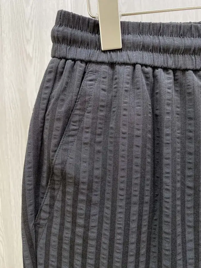 CE Cool Feeling Cotton Fabric Vertical Stripe Long Pants