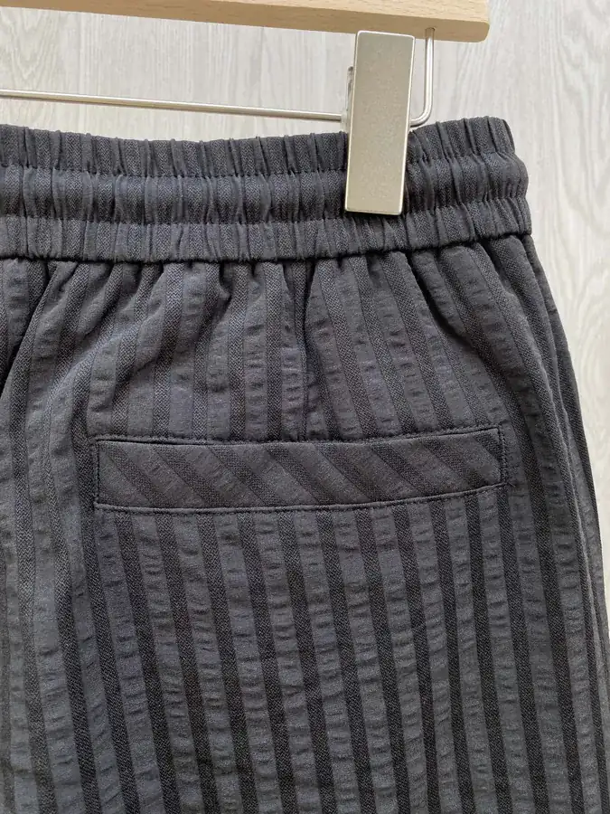 CE Cool Feeling Cotton Fabric Vertical Stripe Long Pants