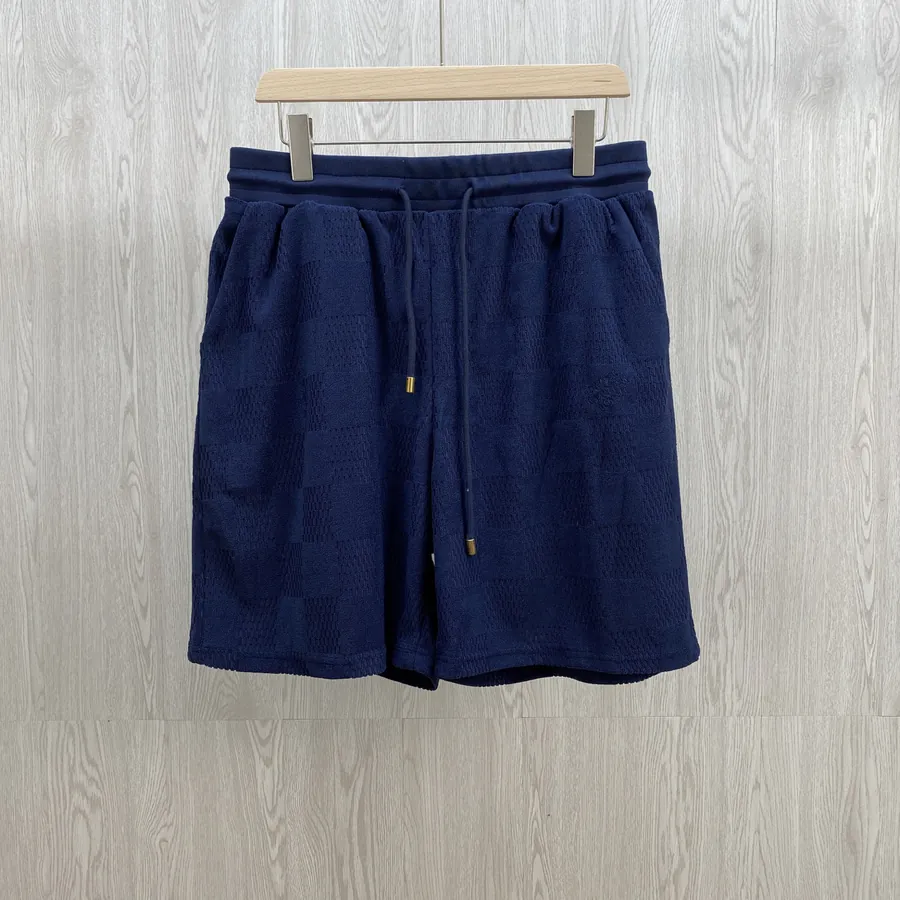 1V Damier Embroidered Cotton Shorts