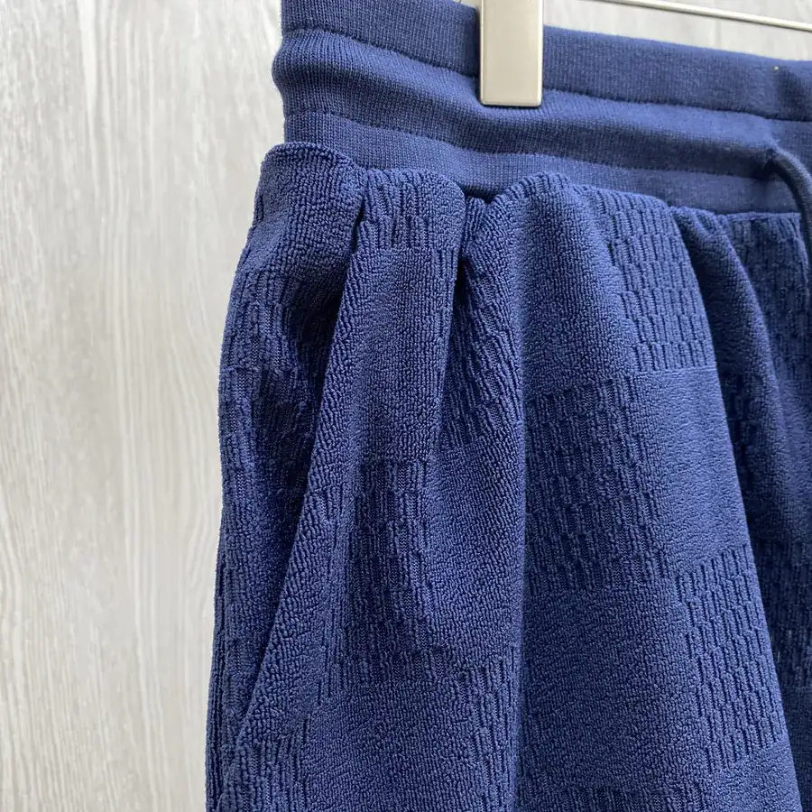 1V Damier Embroidered Cotton Shorts