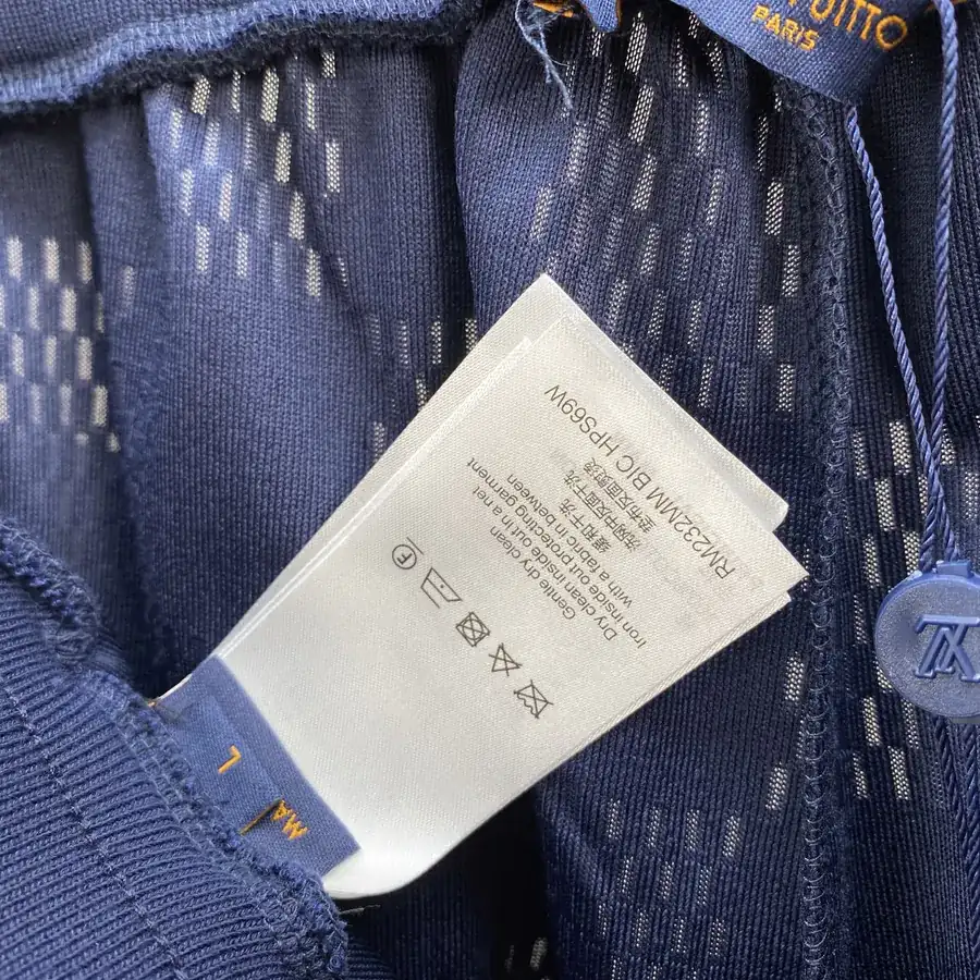 1V Damier Embroidered Cotton Shorts