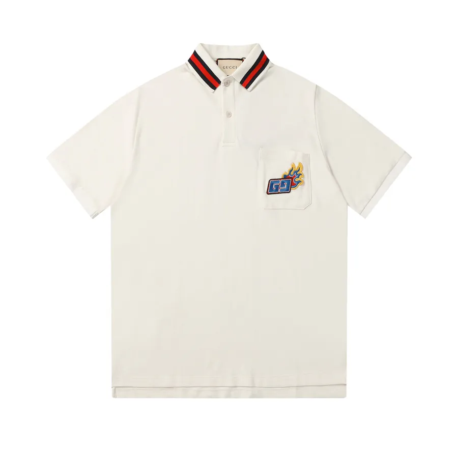 Gucc* 2024 New Polo Shirt Short Sleeve, Double G Embroidery