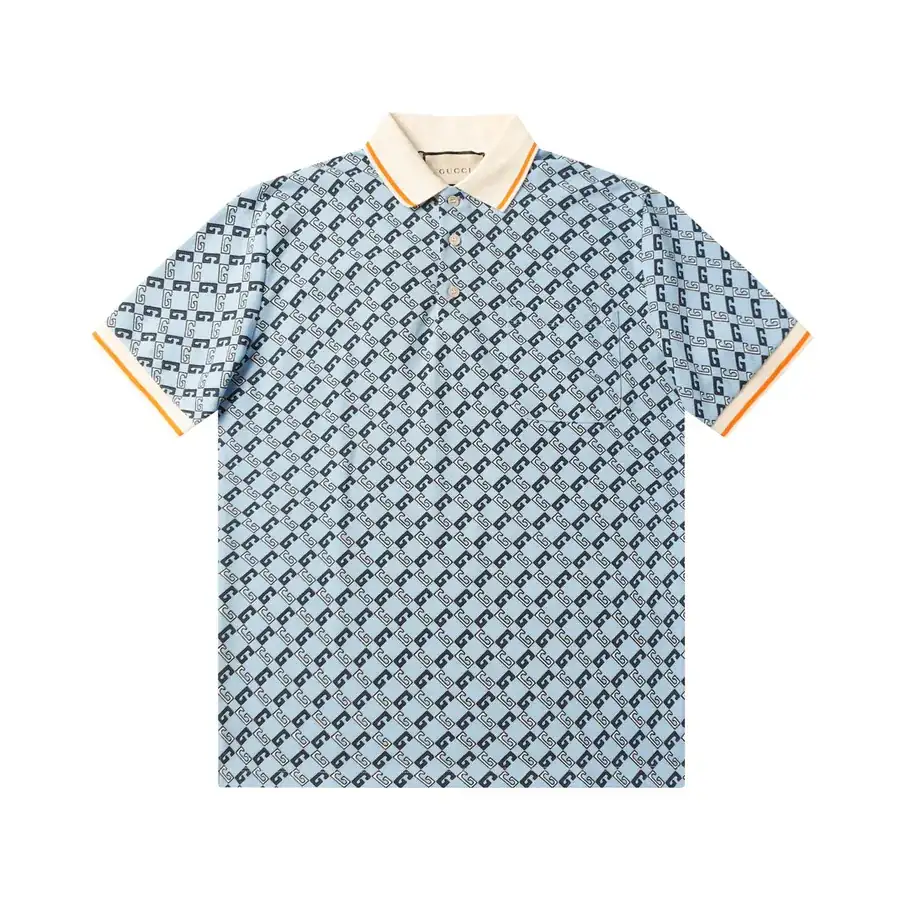 Gucc* 2024 New Arrival Polo Shirt Lightweight Canvas Print