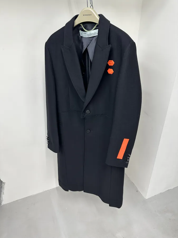 Off White ZP Full Handmade Wool Coat
