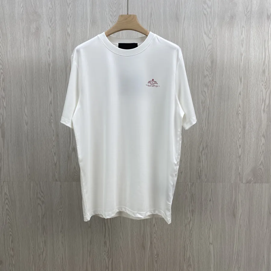 P185 Classic Letter Print Three Tone Short Sleeve T Shirt