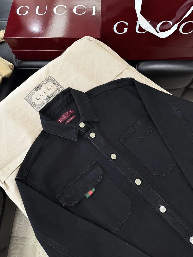 P300 Gu 2025FW Denim Pocket Embroidery Jacket