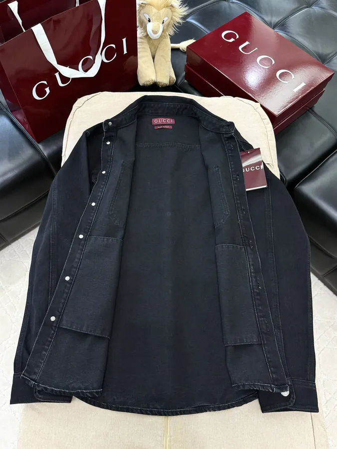 P300 Gu 2025FW Denim Pocket Embroidery Jacket