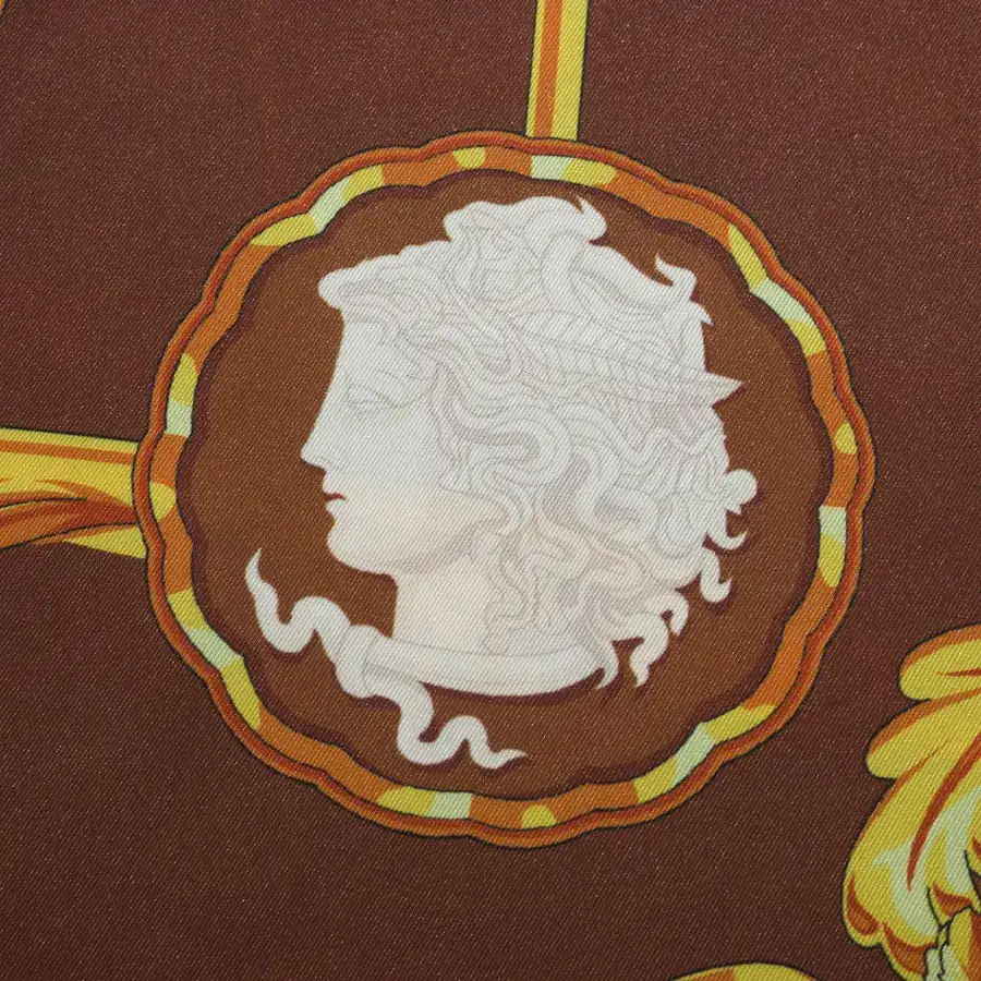 VS 2025 New Collection Medusa Embossed Print Tech Silk Stripe Classic Long Sleeve Shirt