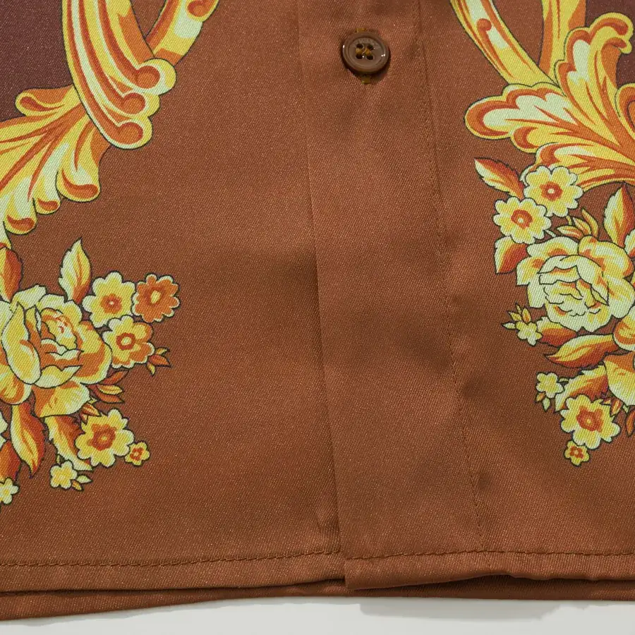 VS 2025 New Collection Medusa Embossed Print Tech Silk Stripe Classic Long Sleeve Shirt