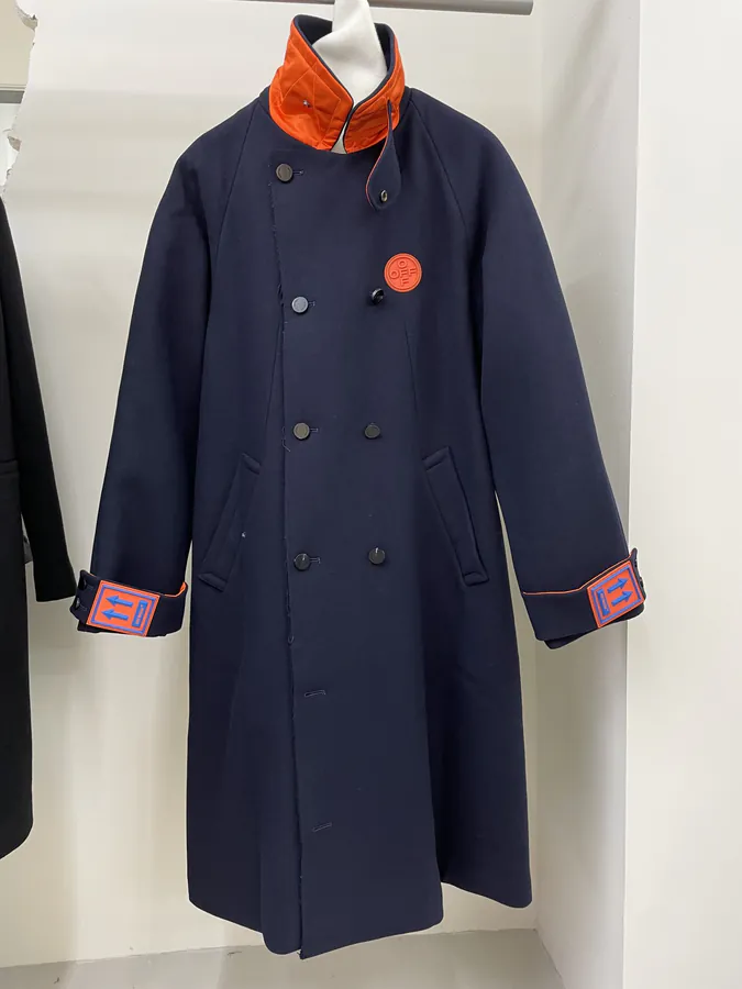 Off White Oversized Coat with Premium Fabric