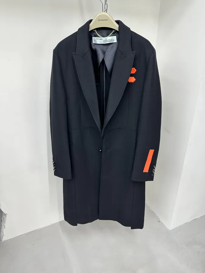 Off White ZP Full Handmade Wool Coat