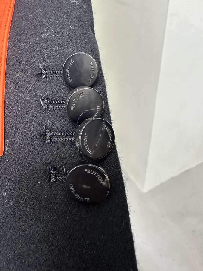 Off White ZP Full Handmade Wool Coat