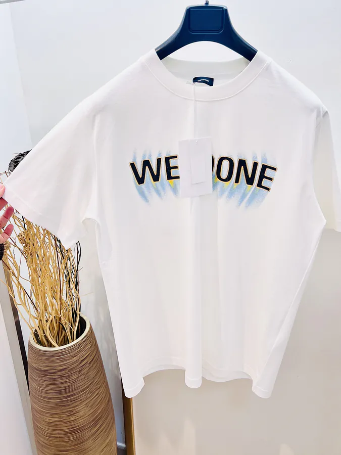 WE11DONE 25SS Gradual Logo Camlin Print Cotton Oversized T Shirt