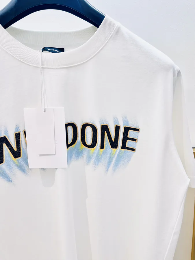 WE11DONE 25SS Gradual Logo Camlin Print Cotton Oversized T Shirt