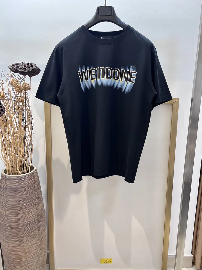 WE11DONE 25SS Gradual Logo Cotton T Shirt with Oversize Fit