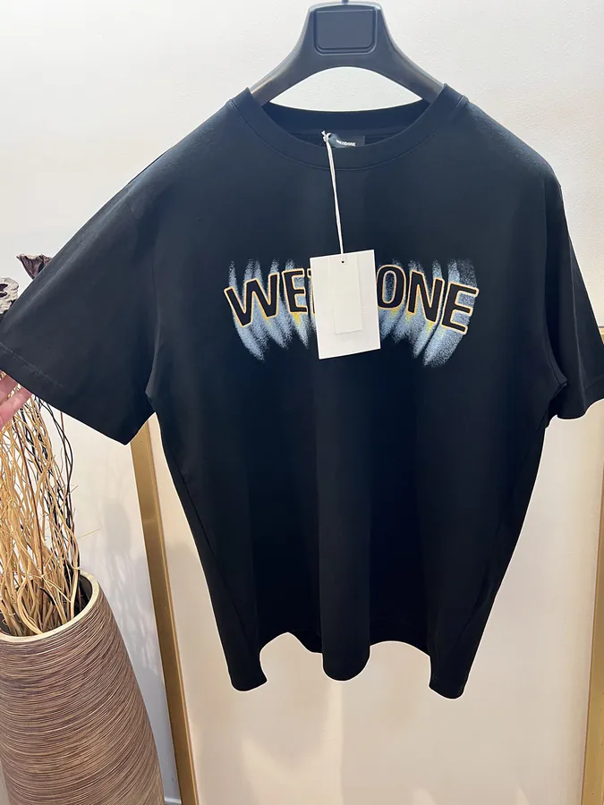 WE11DONE 25SS Gradual Logo Cotton T Shirt with Oversize Fit
