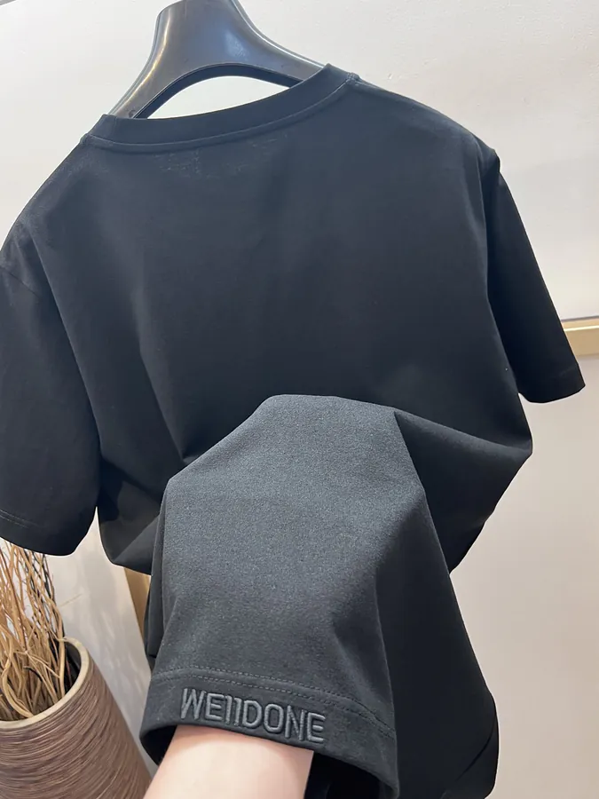 WE11DONE 25SS Gradual Logo Cotton T Shirt with Oversize Fit