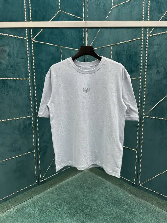 Maison Margiela 25ss New Embroidered Logo Loose Short Sleeve T Shirt