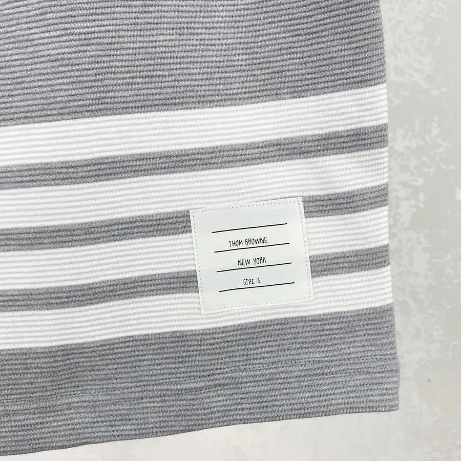 TB Stair Short Wavy Waffle Stripe Shorts