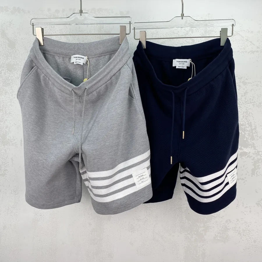TB Stair Short Wavy Waffle Stripe Shorts