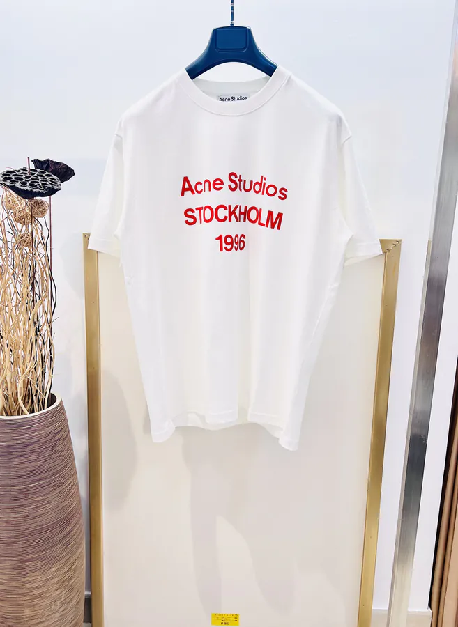 ACNE 2025FW1996 Series Plush Print T Shirt