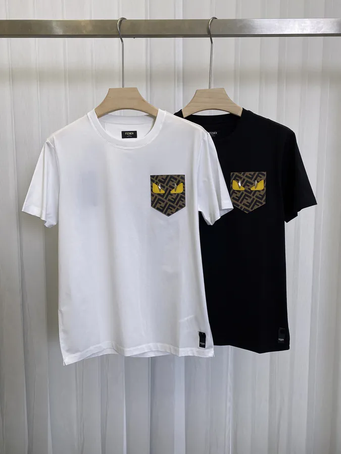FE&NDI 25春夏 New Collection Patch Pocket Metal FF Label Short Sleeve T shirt