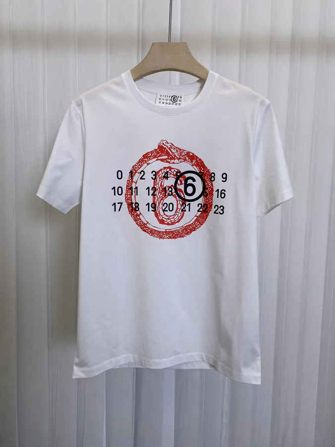 MM6 Maison Margiela 25 Spring Summer New Collection Snake Year Limited Print Short Sleeve T Shirt