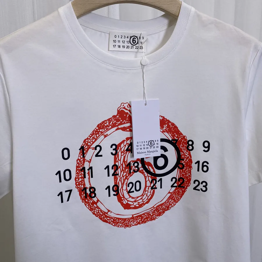MM6 Maison Margiela 25 Spring Summer New Collection Snake Year Limited Print Short Sleeve T Shirt