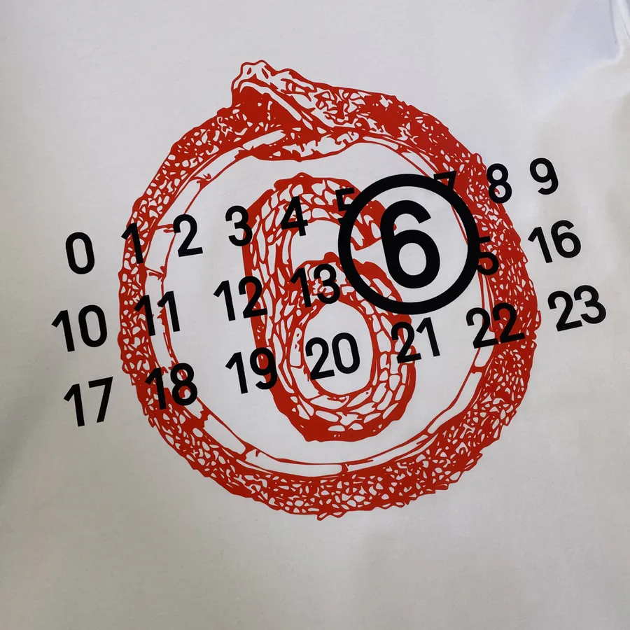 MM6 Maison Margiela 25 Spring Summer New Collection Snake Year Limited Print Short Sleeve T Shirt