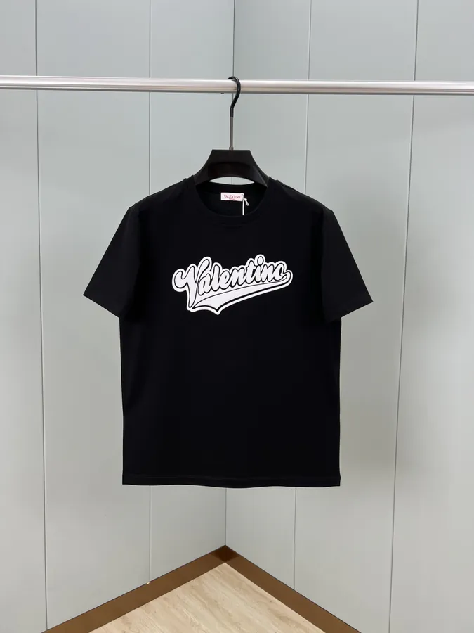 Valentino 25 Spring/Summer New Collection Letter Embroidery Short Sleeve