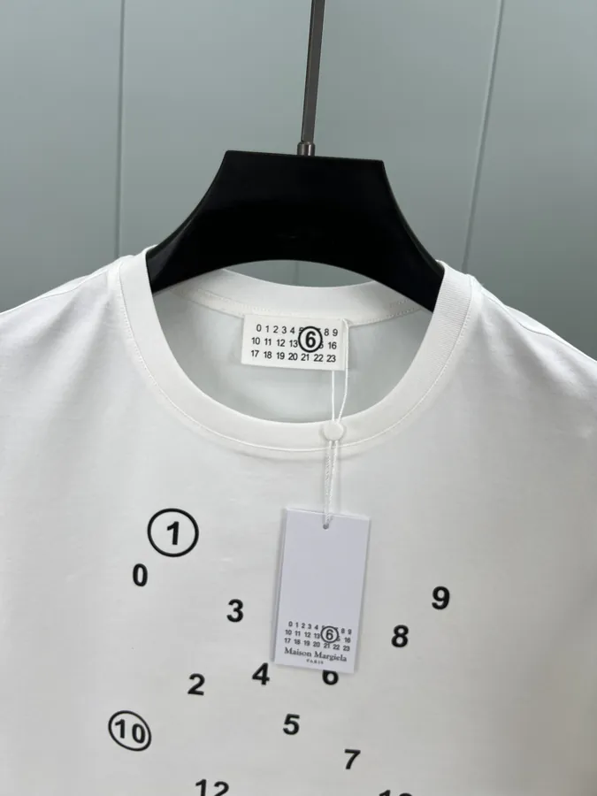 Maison Margiela 25 Spring/Summer New Print Logo Tee Custom 80s Double Silk Cotton
