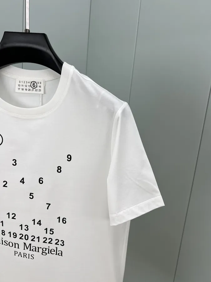 Maison Margiela 25 Spring/Summer New Print Logo Tee Custom 80s Double Silk Cotton