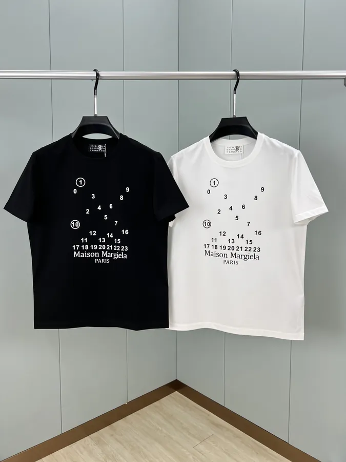 Maison Margiela 25 Spring/Summer New Print Logo Tee Custom 80s Double Silk Cotton