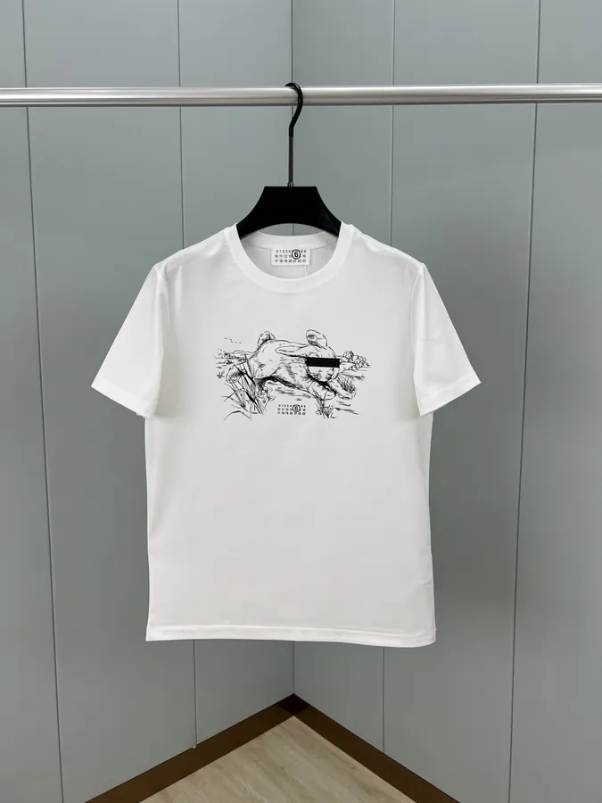 MM6 Maison Margiela 25 Spring Summer New Collection Blind Rabbit Digital Print T Shirt