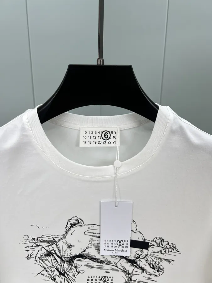MM6 Maison Margiela 25 Spring Summer New Collection Blind Rabbit Digital Print T Shirt
