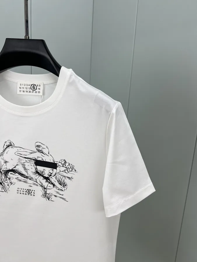 MM6 Maison Margiela 25 Spring Summer New Collection Blind Rabbit Digital Print T Shirt