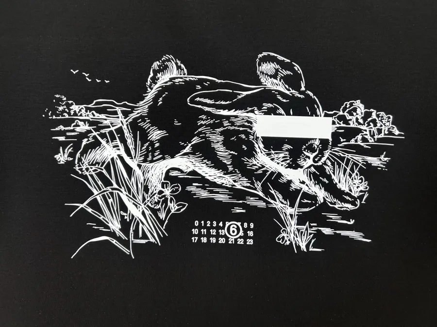 MM6 Maison Margiela 25 Spring/Summer New Collection Blind Rabbit Digital Print T Shirt
