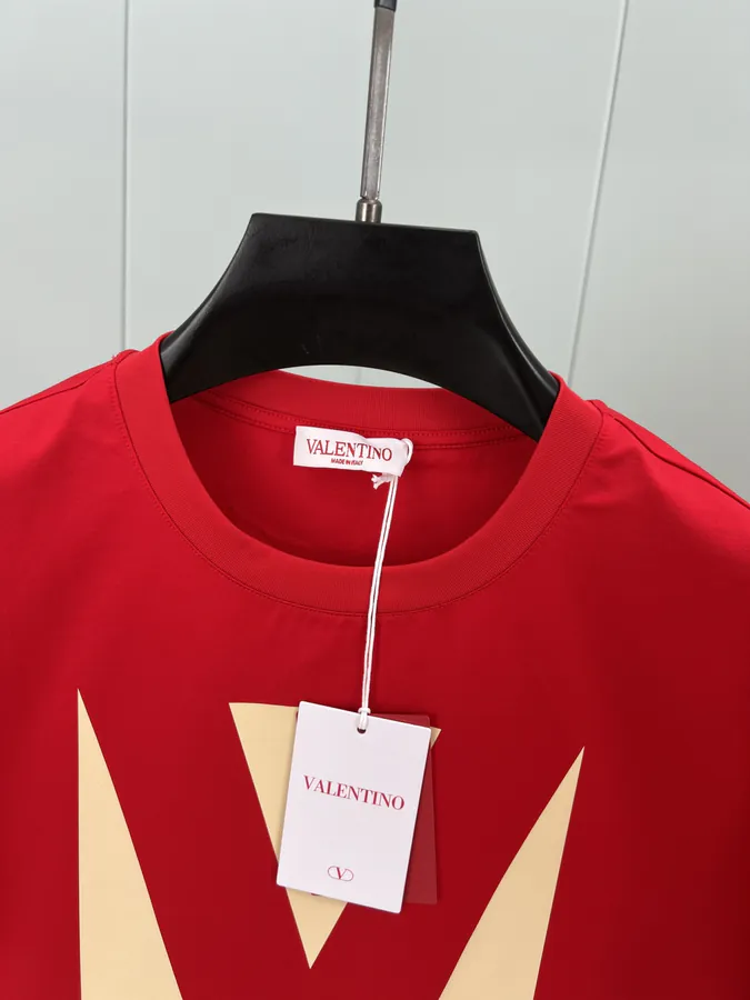 Valentino 25春夏新品印花标识短袖