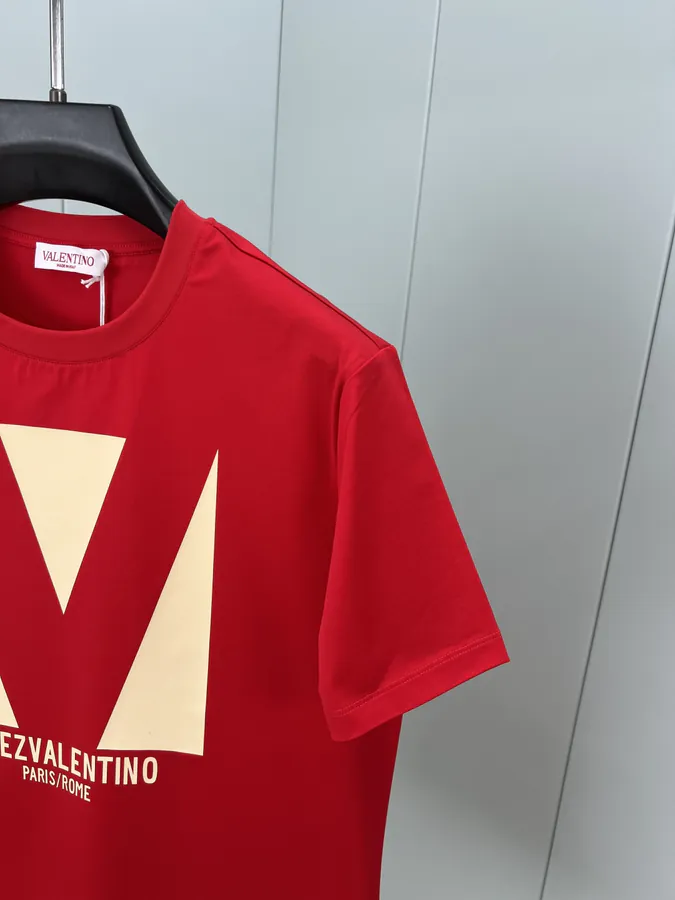 Valentino 25春夏新品印花标识短袖