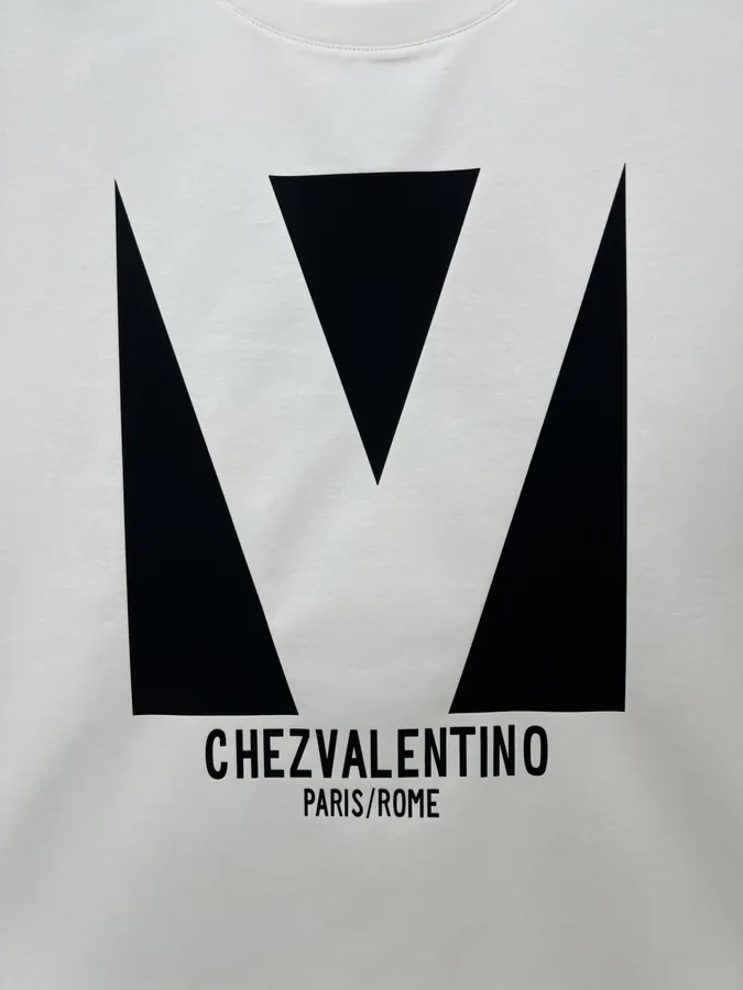 Valentino 25春夏新品印花标识短袖
