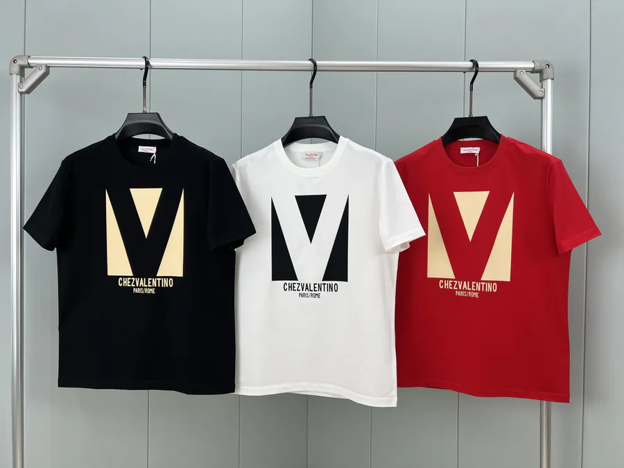 Valentino 25春夏新品印花标识短袖