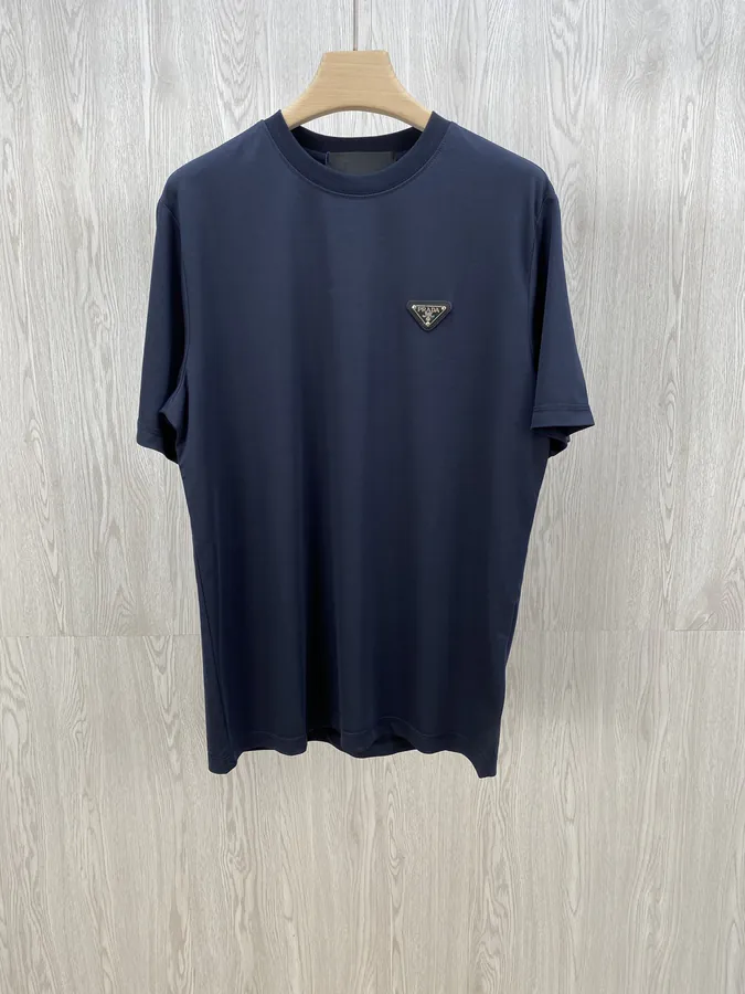 P185 PRD 25 Summer New Classic Short Sleeve T Shirt in Navy Blue