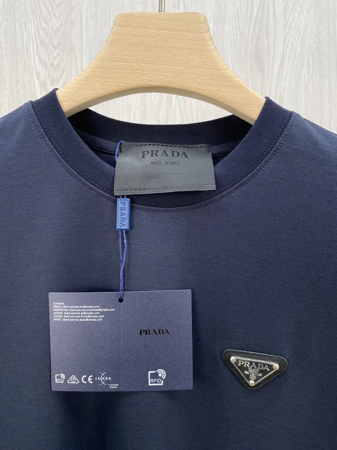 P185 PRD 25 Summer New Classic Short Sleeve T Shirt in Navy Blue