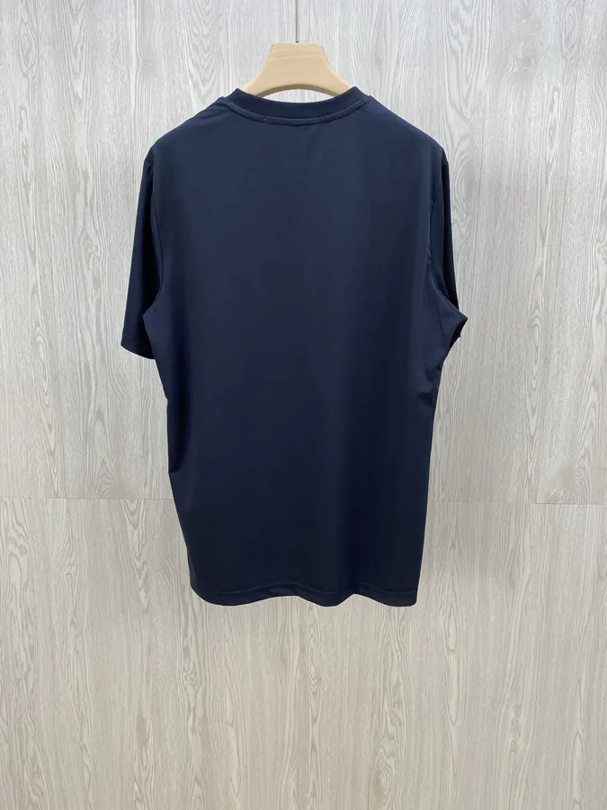 P185 PRD 25 Summer New Classic Short Sleeve T Shirt in Navy Blue