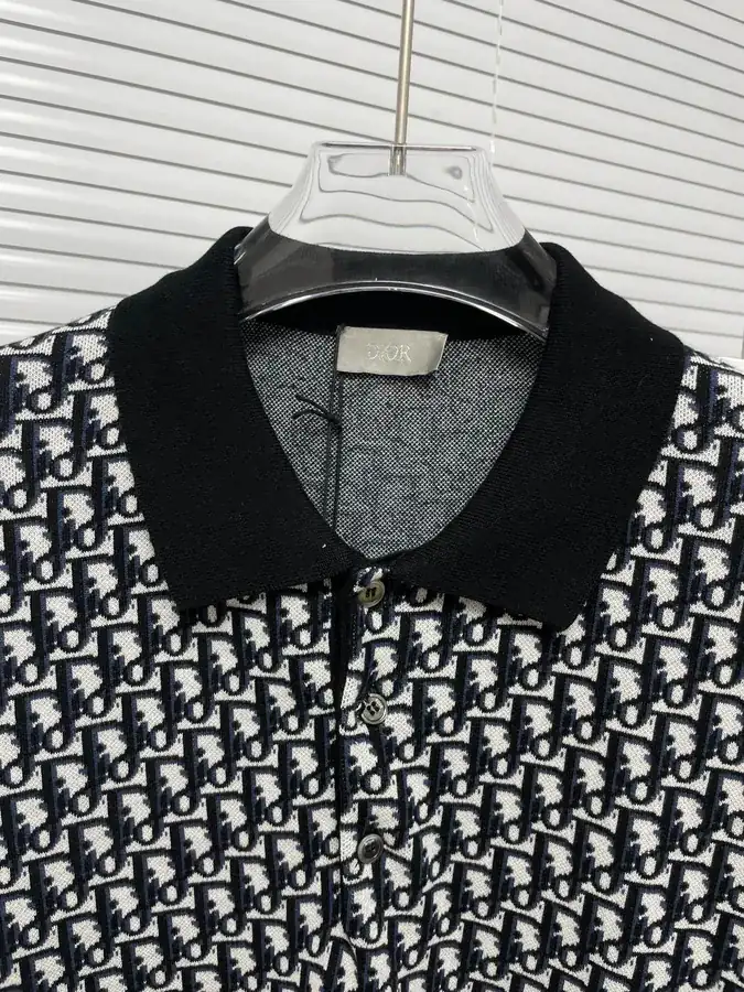 Di*r Oblique Print Cotton Short Sleeve